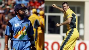 Glenn McGrath dismissed Sachin Tendulkar in the first over of India’s chase in the 2003 World Cup final.(Getty Images) Glenn McGrath dismissed Sachin Tendulkar in the first over of India’s chase in the 2003 World Cup final.(Getty Images)