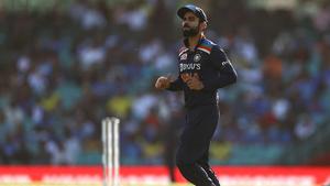 India captain Virat Kohli fields during the first ODI.(Getty Images) India captain Virat Kohli fields during the first ODI.(Getty Images)