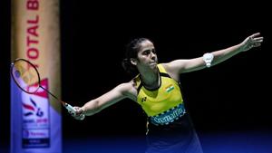 India shuttler Saina Nehwal in action.(Getty Images) India shuttler Saina Nehwal in action.(Getty Images)