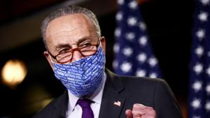 US Senate minority leader Chuck Schumer during a press conference.(Reuters/ File photo) US Senate minority leader Chuck Schumer during a press conference.(Reuters/ File photo)