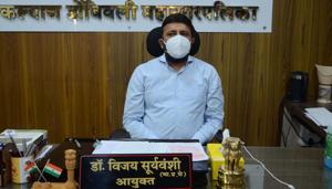 Vijay Suryavanshi, Kalyan-Dombivli Municipal Corporation (KDMC) commissioner, has assured to implement a rehabilitation plan soon.(Rishikesh Choudhary/ HT photo) Vijay Suryavanshi, Kalyan-Dombivli Municipal Corporation (KDMC) commissioner, has assured to implement a rehabilitation plan soon.(Rishikesh Choudhary/ HT photo)