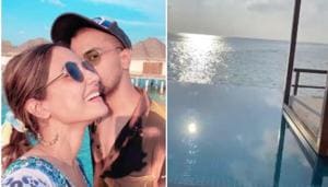 Hina Khan has shared pictures from her Maldives vacation. Hina Khan has shared pictures from her Maldives vacation.
