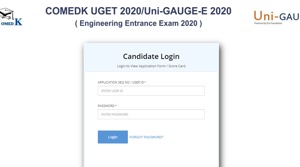 COMEDK UGET round 1 allotment result 2020.(Screengrab) COMEDK UGET round 1 allotment result 2020.(Screengrab)
