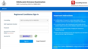 Odisha NEET first seat allotment result 2020.(Screengrab) Odisha NEET first seat allotment result 2020.(Screengrab)