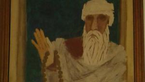 MF Husain gifted this beautiful painting of Guru Nanak Dev Ji to his friend. MF Husain gifted this beautiful painting of Guru Nanak Dev Ji to his friend.