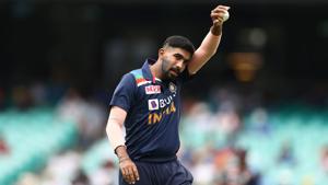 SYDNEY, AUSTRALIA - NOVEMBER 29: Jasprit Bumrah of India prepares to bowl during game two of the One Day International series between Australia and India at Sydney Cricket Ground on November 29, 2020 in Sydney, Australia.(Getty Images) SYDNEY, AUSTRALIA - NOVEMBER 29: Jasprit Bumrah of India prepares to bowl during game two of the One Day International series between Australia and India at Sydney Cricket Ground on November 29, 2020 in Sydney, Australia.(Getty Images)
