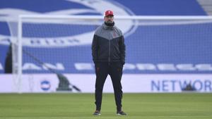Liverpool's manager Jurgen Klopp waits for the start of the English Premier League soccer match between Brighton and Hove Albion and Liverpool at the Amex stadium in Brighton, England, Saturday, Nov. 28, 2020. (Neil Hall/Pool Via AP)(AP) Liverpool's manager Jurgen Klopp waits for the start of the English Premier League soccer match between Brighton and Hove Albion and Liverpool at the Amex stadium in Brighton, England, Saturday, Nov. 28, 2020. (Neil Hall/Pool Via AP)(AP)