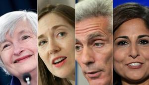 The team includes Janet Yellen, Heather Boushey, Jared Bernstein, and Neera Tanden.(AFP) The team includes Janet Yellen, Heather Boushey, Jared Bernstein, and Neera Tanden.(AFP)