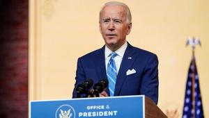 US President-elect Joe Biden delivers a pre-Thanksgiving speech at his transition headquarters in Wilmington, Delaware.(REUTERS) US President-elect Joe Biden delivers a pre-Thanksgiving speech at his transition headquarters in Wilmington, Delaware.(REUTERS)