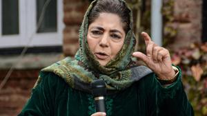 Mufti’s PDP and the National Conference have formed the People’s Alliance for Gupkar Declaration to work for the restoration of Article 370, which was nullified last year, along with other regional parties.(PTIm) Mufti’s PDP and the National Conference have formed the People’s Alliance for Gupkar Declaration to work for the restoration of Article 370, which was nullified last year, along with other regional parties.(PTIm)
