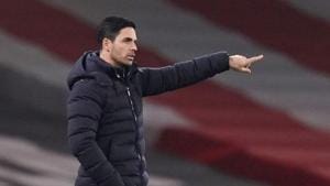 FILE PHOTO: Soccer Football - Premier League - Arsenal v Wolverhampton Wanderers - Emirates Stadium, London, Britain - November 29, 2020. Arsenal manager Mikel Arteta before the match Pool via REUTERS/John Walton(Pool via REUTERS) FILE PHOTO: Soccer Football - Premier League - Arsenal v Wolverhampton Wanderers - Emirates Stadium, London, Britain - November 29, 2020. Arsenal manager Mikel Arteta before the match Pool via REUTERS/John Walton(Pool via REUTERS)