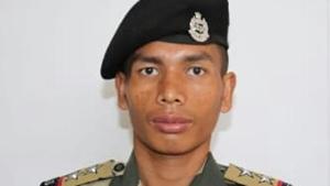 SI Paotinsat Guite of 59 Battalion of the BSF.(Sourced) SI Paotinsat Guite of 59 Battalion of the BSF.(Sourced)