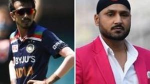 File photo of Yuzvendra Chahal and Harbhajan Singh(Twitter) File photo of Yuzvendra Chahal and Harbhajan Singh(Twitter)