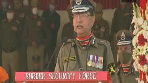 BSF DG Rakesh Asthana speaks at an event was organised at BSF Chhawla camp on BSF raising day.(ANI) BSF DG Rakesh Asthana speaks at an event was organised at BSF Chhawla camp on BSF raising day.(ANI)