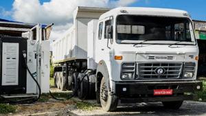 IPLT Rhino 5536 is being charged at the IPLT’s Bilaspur charging station.(Infraprime Logistics Technologies (IPLTech)) IPLT Rhino 5536 is being charged at the IPLT’s Bilaspur charging station.(Infraprime Logistics Technologies (IPLTech))