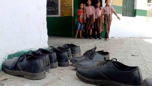 Students from class 1 to class 8 in government-run primary and upper primary schools will get free shoes.(HT File) Students from class 1 to class 8 in government-run primary and upper primary schools will get free shoes.(HT File)