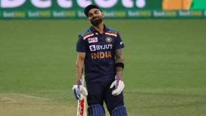 India's Virat Kohli reacts.(REUTERS) India's Virat Kohli reacts.(REUTERS)