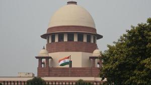 This is the second incident of a lawyer appearing without a shirt at the Supreme Court within a span of two months.(Amal KS/HT PHOTO) This is the second incident of a lawyer appearing without a shirt at the Supreme Court within a span of two months.(Amal KS/HT PHOTO)