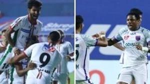 Photos of ISL teams ATKMB (L) and Odisha FC (R)(Twitter) Photos of ISL teams ATKMB (L) and Odisha FC (R)(Twitter)