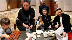 Kareena Kapoor and Saif Ali Khan with son Taimur. Kareena Kapoor and Saif Ali Khan with son Taimur.