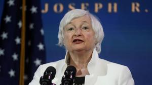 Yellen made the remark after US President-elect Joe Biden introduced his economic team at the Transition headquarters in Wilmington, Delaware.(Reuters Photo) Yellen made the remark after US President-elect Joe Biden introduced his economic team at the Transition headquarters in Wilmington, Delaware.(Reuters Photo)