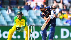 Virat Kohli of India bats.(REUTERS) Virat Kohli of India bats.(REUTERS)