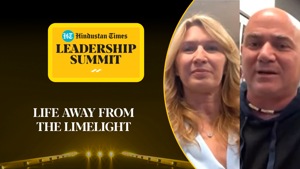 <p>Tennis greats Andre Agassi and Steffi Graf spoke at the 18th edition of the Hindustan Times Leadership Summit. Steffi Graf spoke on moving away from the limelight and said that she looked forward to a time away from her career. Graf also said that she has always been a reserved and private person and hence the transition was easier for her. Agassi said that both had challenging careers and bonded really quickly but are also two different personalities and they complement each other's strength. Watch the full video for all the details.</p> <p>Tennis greats Andre Agassi and Steffi Graf spoke at the 18th edition of the Hindustan Times Leadership Summit. Steffi Graf spoke on moving away from the limelight and said that she looked forward to a time away from her career. Graf also said that she has always been a reserved and private person and hence the transition was easier for her. Agassi said that both had challenging careers and bonded really quickly but are also two different personalities and they complement each other's strength. Watch the full video for all the details.</p>