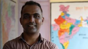 Ranjitsinh Disale, a teacher from Paritewadi village in Maharashtra, India.(Varkey Foundation) Ranjitsinh Disale, a teacher from Paritewadi village in Maharashtra, India.(Varkey Foundation)