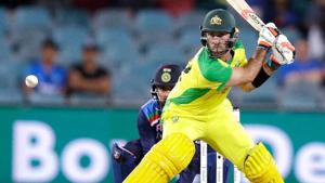 Glenn Maxwell lines himself up for the Switch Hit(AP Photo) Glenn Maxwell lines himself up for the Switch Hit(AP Photo)