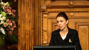 New Zealand Prime Minister Jacinda Ardern speaks during a ceremony for the 10th anniversary of Pike River mine disaster in Wellington, New Zealand.(Reuters) New Zealand Prime Minister Jacinda Ardern speaks during a ceremony for the 10th anniversary of Pike River mine disaster in Wellington, New Zealand.(Reuters)