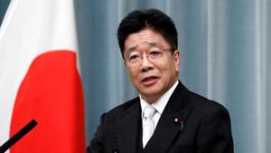 Japan's Katsunobu Kato said during a press conference that Japan has “grave concerns” about the recent Hong Kong situation such as sentences against three activists.(Reuters) Japan's Katsunobu Kato said during a press conference that Japan has “grave concerns” about the recent Hong Kong situation such as sentences against three activists.(Reuters)
