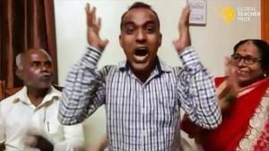 Maharashtra schoolteacher Ranjitsinh Disale reacts on being announced as the winner of the USD 1mn Global Teacher Prize 2020, Thursday, Dec. 3, 2020.(PTI) Maharashtra schoolteacher Ranjitsinh Disale reacts on being announced as the winner of the USD 1mn Global Teacher Prize 2020, Thursday, Dec. 3, 2020.(PTI)