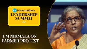 <p>Union Finance Minister Nirmala Sitharaman commented on the protests by farmers against 3 recent agricultural reforms. Speaking at the 18th edition of the Hindustan Times Leadership Summit, the minister said that the government had done adequate homework before formulating the 3 laws, and she was glad that the agriculture minister was in talks with the protesting farmers to address their concerns. On the farmers' demand that the minimum support price policy be written into law, Sitharaman said that she wouldn't like to comment since discussions were continuing. She added that the Narendra Modi administration has taken MSP procurement much more 'seriously' than previous dispensations. Watch the full video for more.</p> <p>Union Finance Minister Nirmala Sitharaman commented on the protests by farmers against 3 recent agricultural reforms. Speaking at the 18th edition of the Hindustan Times Leadership Summit, the minister said that the government had done adequate homework before formulating the 3 laws, and she was glad that the agriculture minister was in talks with the protesting farmers to address their concerns. On the farmers' demand that the minimum support price policy be written into law, Sitharaman said that she wouldn't like to comment since discussions were continuing. She added that the Narendra Modi administration has taken MSP procurement much more 'seriously' than previous dispensations. Watch the full video for more.</p>