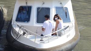 Deepika Padukone is currently shooting for Shakun Batra’s next. She was seen enjoying the sea breeze during her regular ferry ride to Alibaug for the film shoot. Deepika Padukone is currently shooting for Shakun Batra’s next. She was seen enjoying the sea breeze during her regular ferry ride to Alibaug for the film shoot.