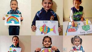 Tiny tots of INNOKIDS showcase their creativity. Tiny tots of INNOKIDS showcase their creativity.