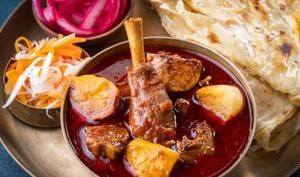 The Aloo aur Gosht ka Salan by Ghosht Stories, a cloud kitchen in Mumbai that serves up only mutton dishes. The Aloo aur Gosht ka Salan by Ghosht Stories, a cloud kitchen in Mumbai that serves up only mutton dishes.