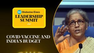 <p>With a vaccine for Covid-19 seemingly around the corner, Union Finance Minister Nirmala Sitharaman spoke on the government's plan for mass inoculation. At the 18th edition of the Hindustan Times, the minister said that she can't give a monetary figure that would feature in the 2021 Union Budget, as many details about a possible vaccine were still unknown. Sitharaman said that the government's allocation would depend on factors like number of doses required, and the gap between the various doses. Watch the full video for more.</p> <p>With a vaccine for Covid-19 seemingly around the corner, Union Finance Minister Nirmala Sitharaman spoke on the government's plan for mass inoculation. At the 18th edition of the Hindustan Times, the minister said that she can't give a monetary figure that would feature in the 2021 Union Budget, as many details about a possible vaccine were still unknown. Sitharaman said that the government's allocation would depend on factors like number of doses required, and the gap between the various doses. Watch the full video for more.</p>