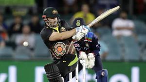 Australia's Aaron Finch bats against India during their T20 international cricket match at Manuka Oval, in Canberra, Australia, Friday, Dec 4, 2020. (AP Photo/Mark Baker)(AP) Australia's Aaron Finch bats against India during their T20 international cricket match at Manuka Oval, in Canberra, Australia, Friday, Dec 4, 2020. (AP Photo/Mark Baker)(AP)