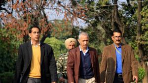 Centre's special representative for Kashmir, Dineshwar Sharma (centre), during his visit, in Jammu, in this file picture from 2017.(Nitin Kanotra / Hindustan Times) Centre's special representative for Kashmir, Dineshwar Sharma (centre), during his visit, in Jammu, in this file picture from 2017.(Nitin Kanotra / Hindustan Times)