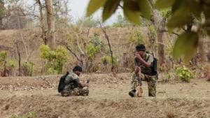 A joint team of district reserve guard (DRG) and Central Reserve Police Force (CRPF) engaged a group of Maoists in a gunfight in a forest in Chhattisgarh’s Bijapur district.(Representational image/HT PHOTO) A joint team of district reserve guard (DRG) and Central Reserve Police Force (CRPF) engaged a group of Maoists in a gunfight in a forest in Chhattisgarh’s Bijapur district.(Representational image/HT PHOTO)