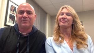 Andre Agassi and Steffi Graf(HT photo) Andre Agassi and Steffi Graf(HT photo)