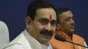 Madhya Pradesh home minister Narottam Mishra.(Mujeeb Faruqui/HT) Madhya Pradesh home minister Narottam Mishra.(Mujeeb Faruqui/HT)