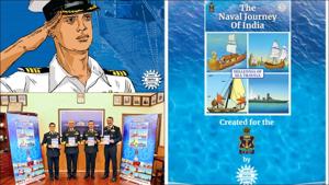 Comic series chronicling India’s maritime heritage launched on Navy Day(Twitter/ACKComics) Comic series chronicling India’s maritime heritage launched on Navy Day(Twitter/ACKComics)