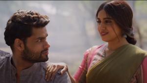 Karan Kapadia and Bhumi Pednekar in a still from Durgamati song Heer. Karan Kapadia and Bhumi Pednekar in a still from Durgamati song Heer.