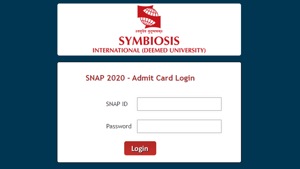 SNAP admit card 2020.(Screengrab) SNAP admit card 2020.(Screengrab)