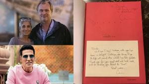 Akshay Kumar has shared Christopher Nolan’s handwritten note for Dimple Kapadia. Akshay Kumar has shared Christopher Nolan’s handwritten note for Dimple Kapadia.