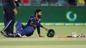 Photo of Indian all-rounder Ravindra Jadeja during 1st T20I against Australia in Canberra(Twitter) Photo of Indian all-rounder Ravindra Jadeja during 1st T20I against Australia in Canberra(Twitter)
