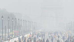 A rush of people out at India Gate on a hazy afternoon in New Delhi, India.(Arvind Yadav/HT PHOTO) A rush of people out at India Gate on a hazy afternoon in New Delhi, India.(Arvind Yadav/HT PHOTO)