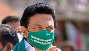 DMK President MK Stalin during a demonstration launched by the party against the agricultural reform bills, in Keezhambi village of Kanchipuram district,(PTI) DMK President MK Stalin during a demonstration launched by the party against the agricultural reform bills, in Keezhambi village of Kanchipuram district,(PTI)