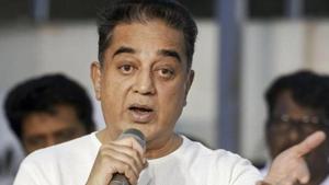 Makkal Needhi Maiam founder Kamal Haasan said women office-bearers and those belonging to families of party functionaries can join the initiative to take forward various activities.(PTI file photo) Makkal Needhi Maiam founder Kamal Haasan said women office-bearers and those belonging to families of party functionaries can join the initiative to take forward various activities.(PTI file photo)